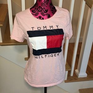 Tommy Hilfiger pink t shirt size medium